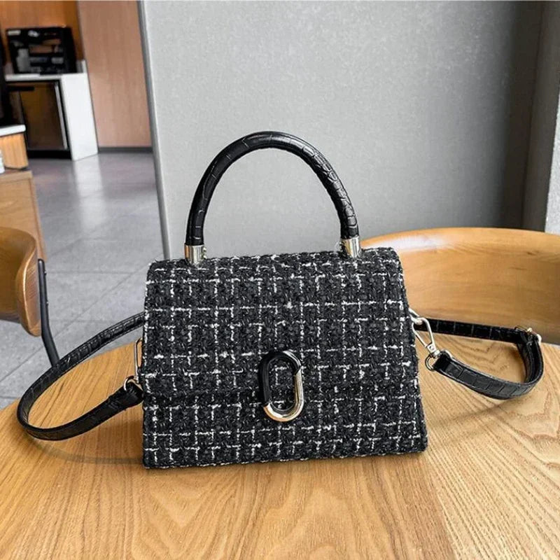 Bolsa Cruzada Cuadrada de PU para Mujer