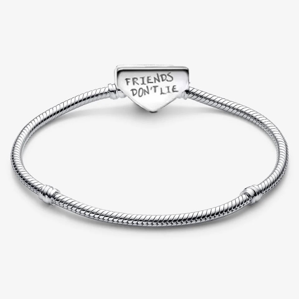 Pulsera de Dijes en Plata 925 con Zirconia