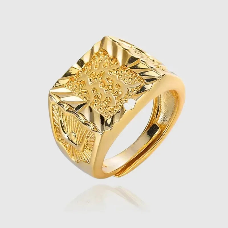 Anillo de Oro 18K Ajustable para Hombre