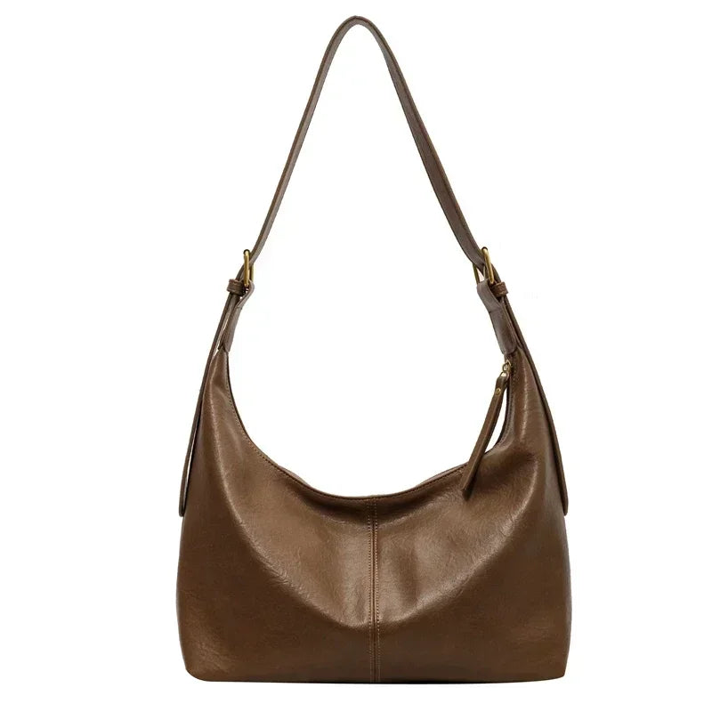 Bolsa de Hombro de PU con Cremallera
