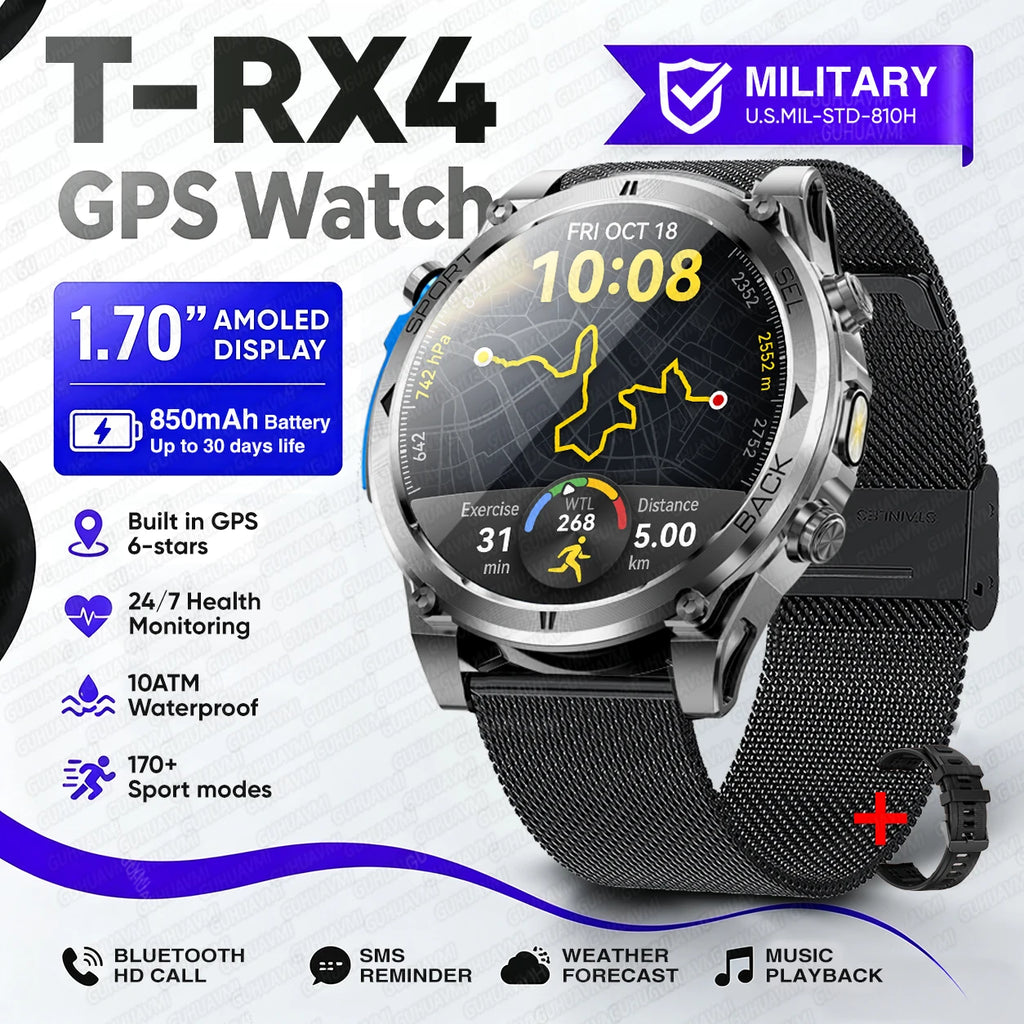 Reloj Inteligente T-RX4 Ultra con GPS Integrado