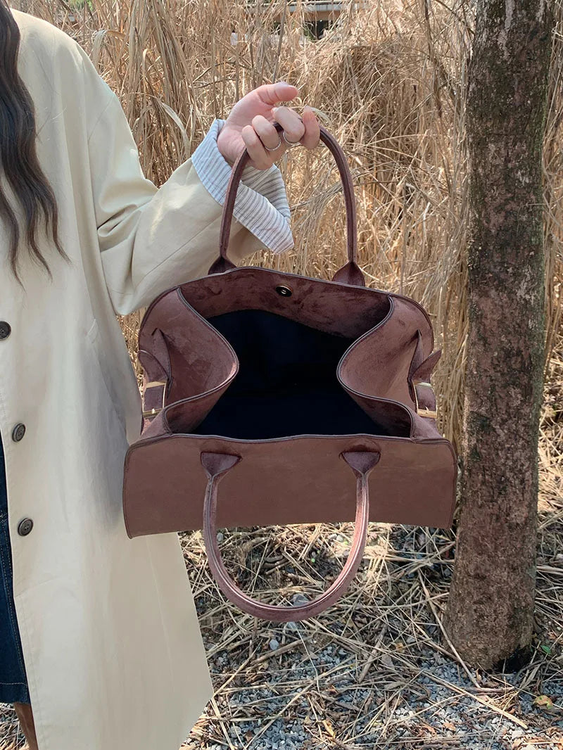 Bolsa de Gamuza Sintética para Mujer