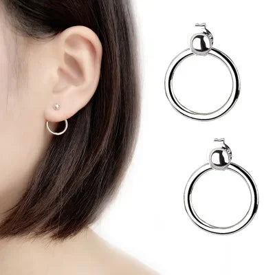 Aretes Colgantes de Plata 925 con Diseños de Estrella, Luna y Corazón