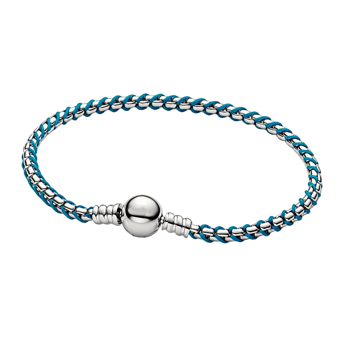 Pulsera de Dijes en Plata 925 con Zirconia