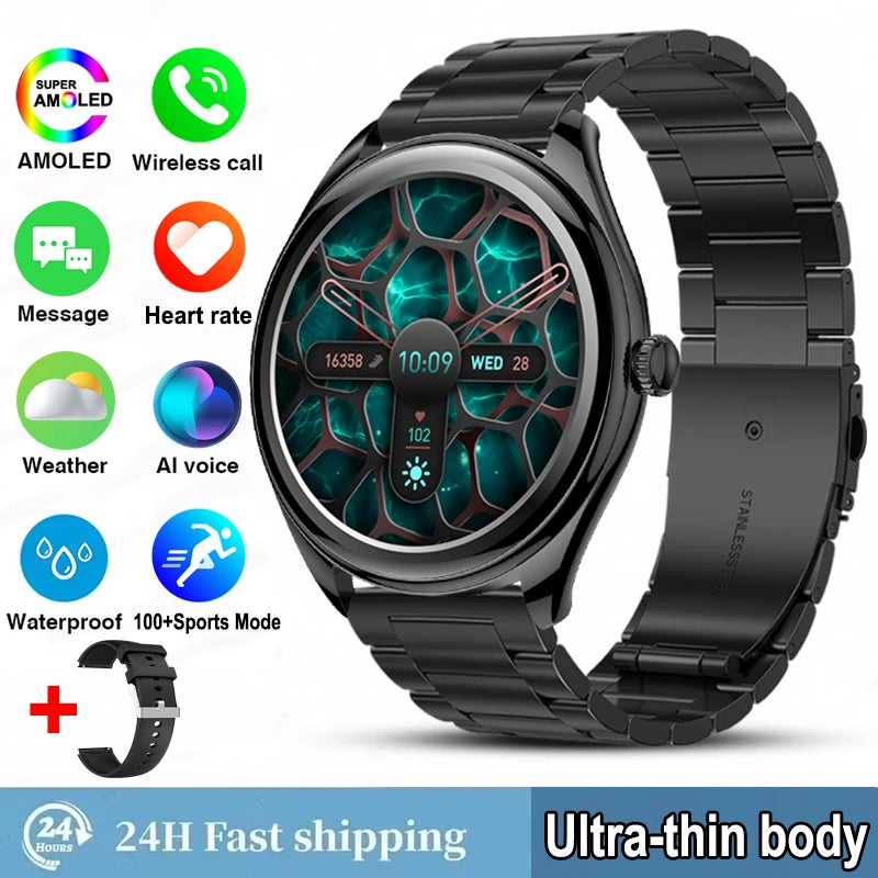 Reloj Inteligente AMOLED 3D con Pantalla Siempre Activa