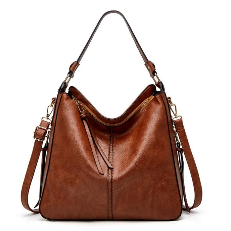 Bolsa Tipo Saco de PU Estilo Retro