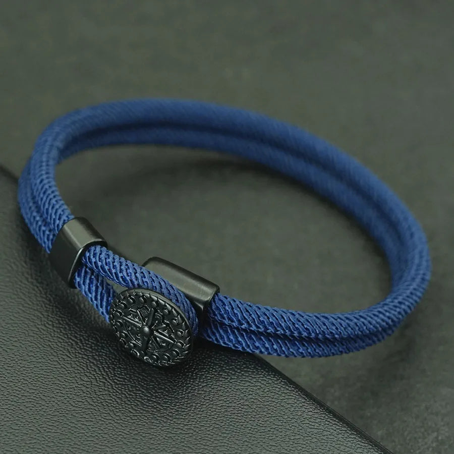 Pulsera Brújula Estilo Marino Hombre