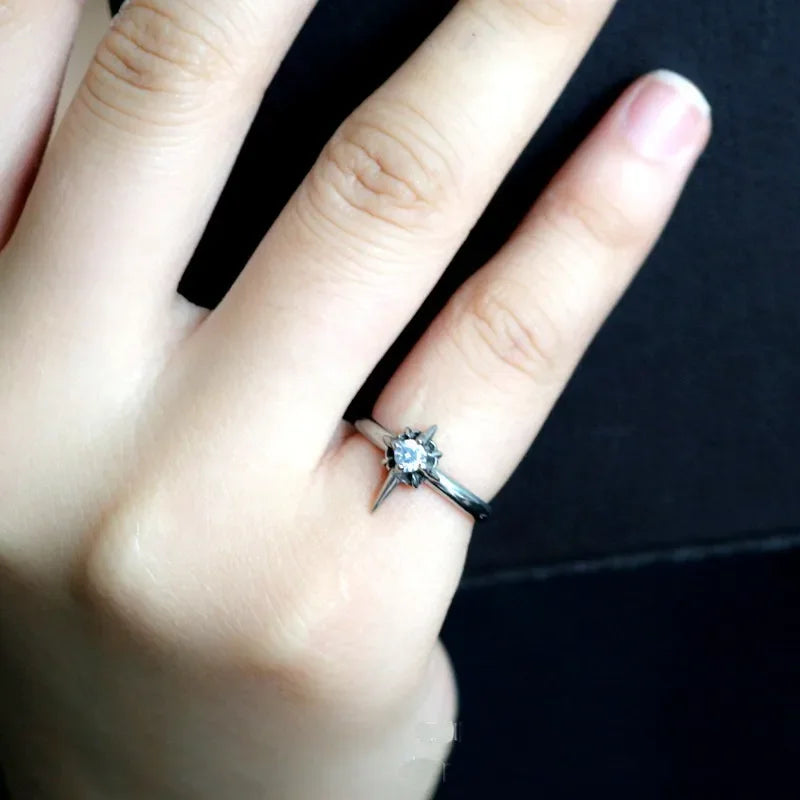Anillo de Pareja con Piedra Estilo Alternativo