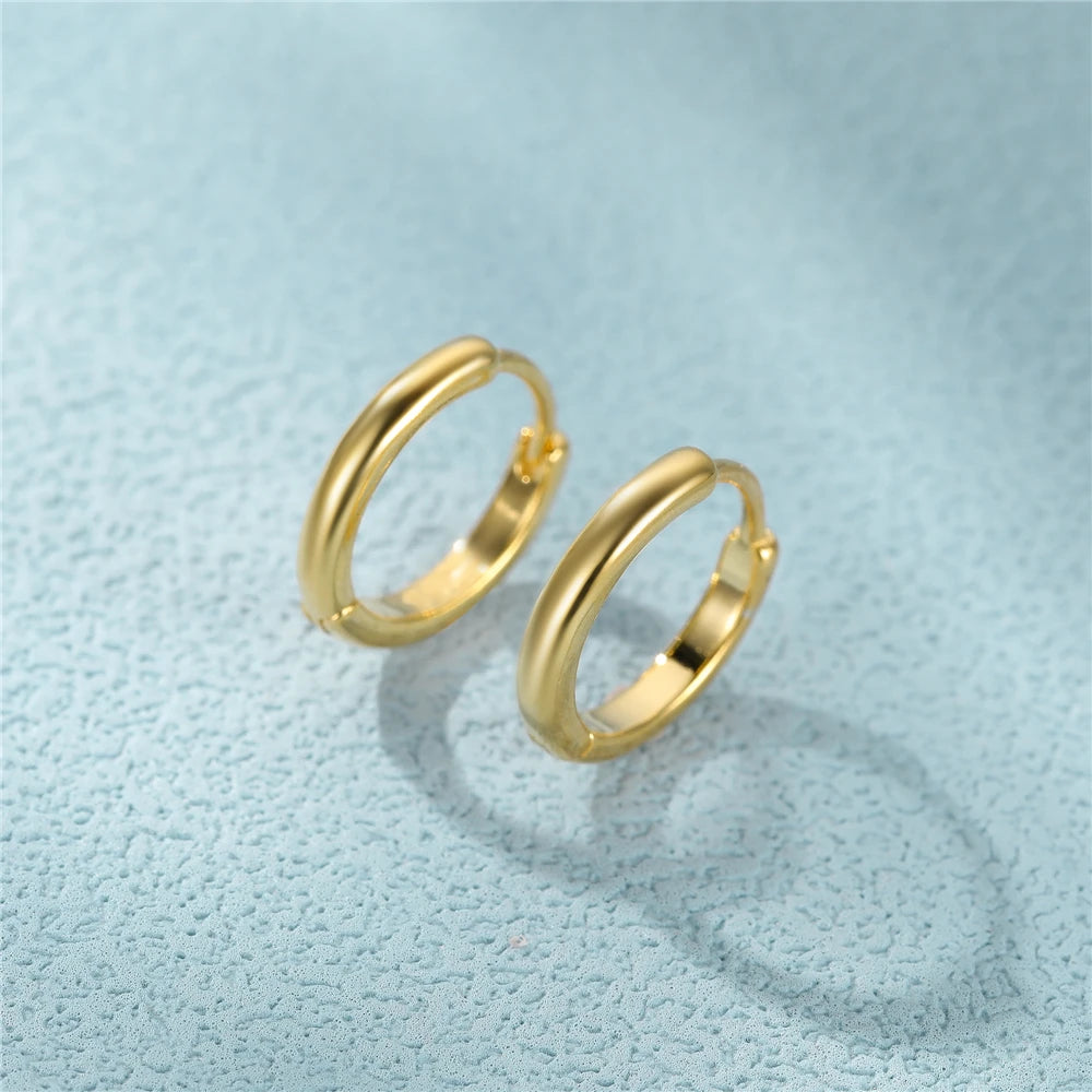 Aretes Aro Retro de Plata 925