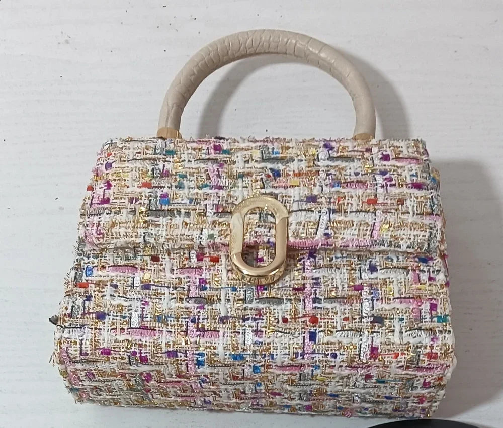 Bolsa Cruzada Cuadrada de PU para Mujer