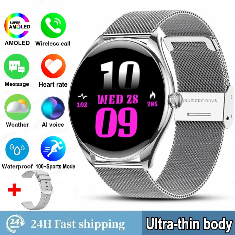 Reloj Inteligente AMOLED 3D con Pantalla Siempre Activa