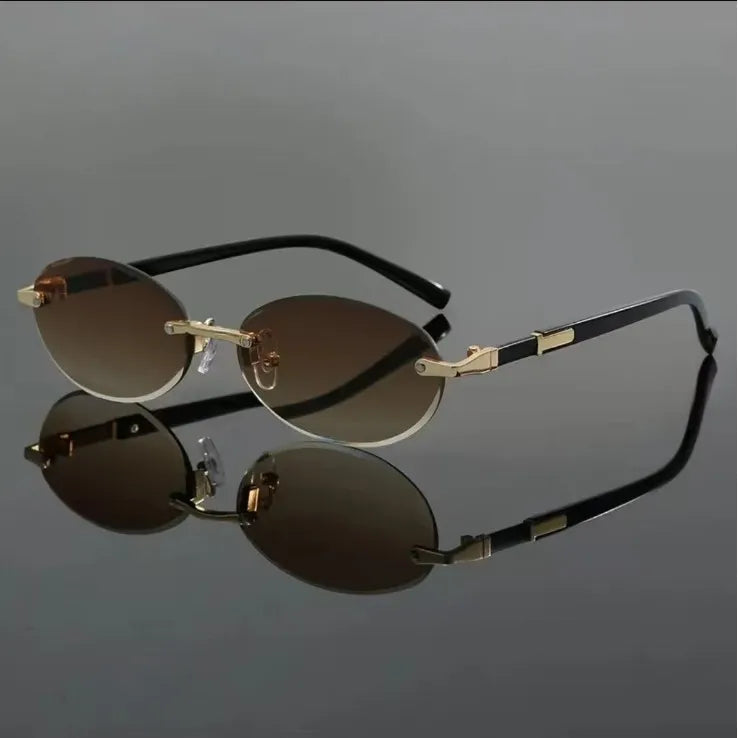 Lentes Ovalados sin Montura UV400
