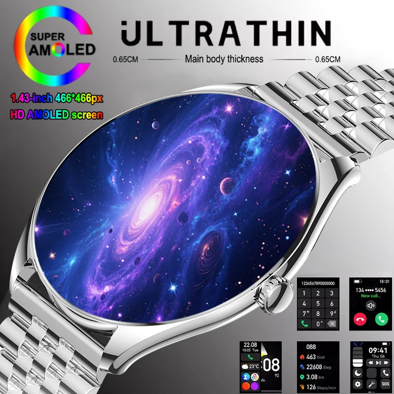 Reloj Inteligente AMOLED 3D con Pantalla Siempre Activa