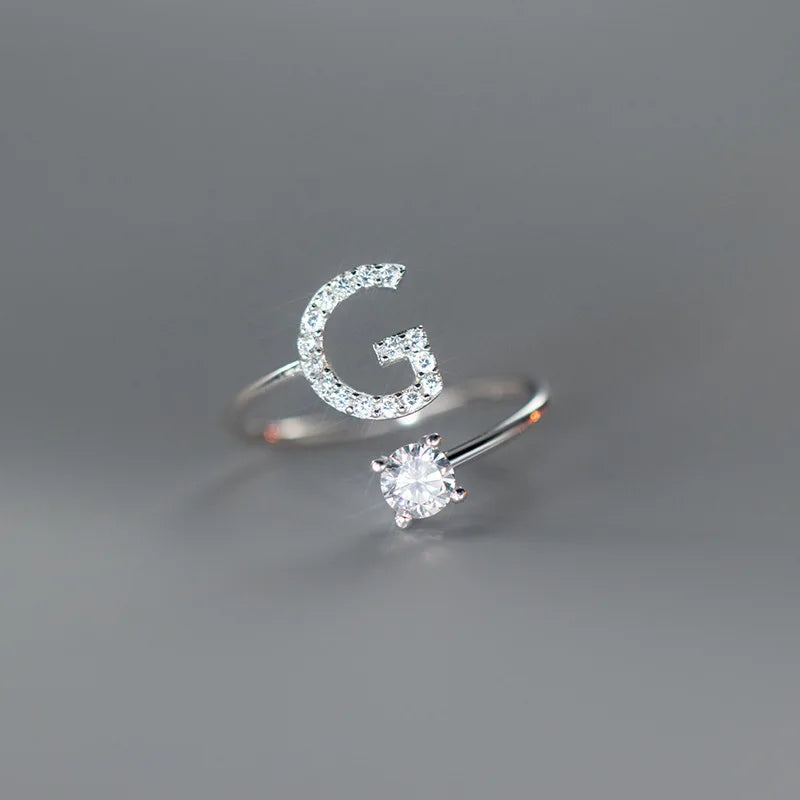 Anillo Ajustable con Inicial