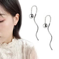 Aretes Colgantes de Plata 925 con Diseños de Estrella, Luna y Corazón