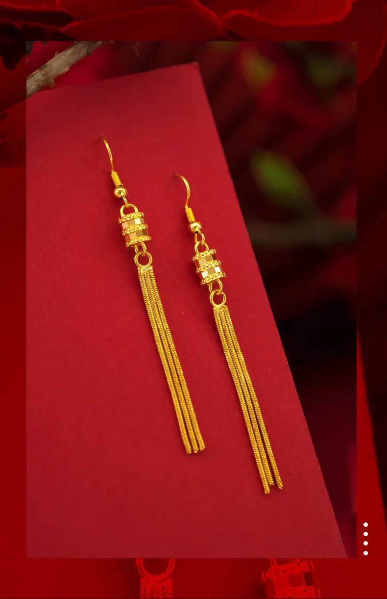 Aretes de Gota en Oro 18K