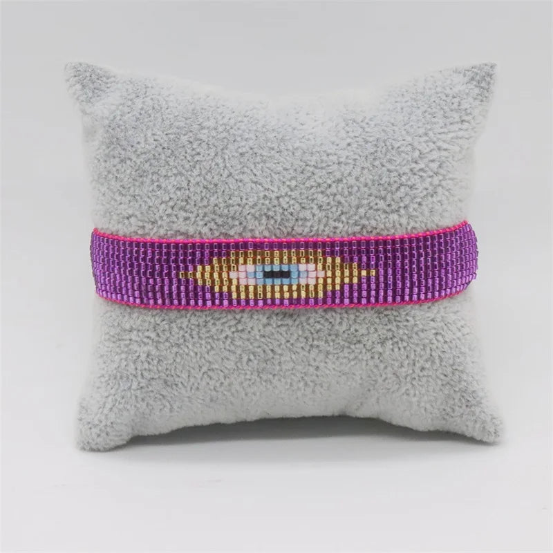 Pulsera Miyuki Tejida a Mano Estilo Bohemio