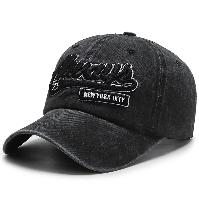 Gorra Retro Lavada con Bordado