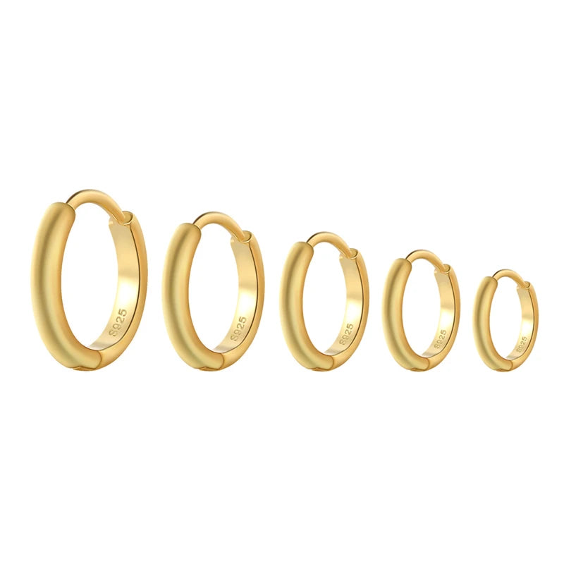 Aretes Aro Retro de Plata 925