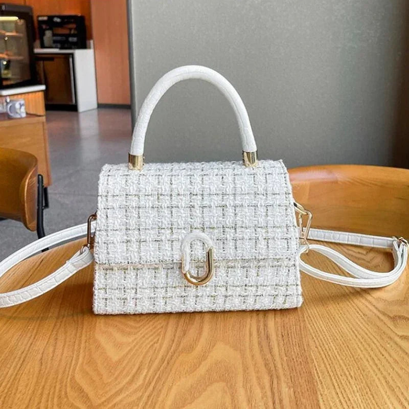 Bolsa Cruzada Cuadrada de PU para Mujer
