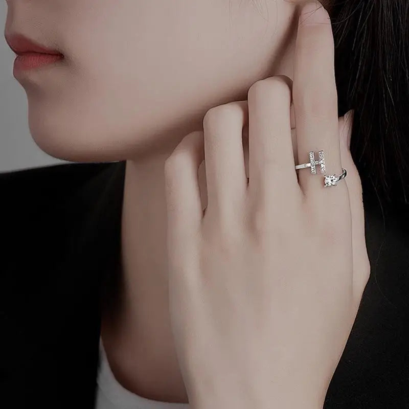 Anillo Ajustable con Inicial