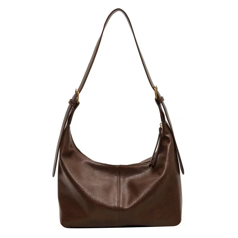 Bolsa de Hombro de PU con Cremallera