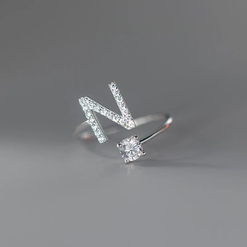 Anillo Ajustable con Inicial