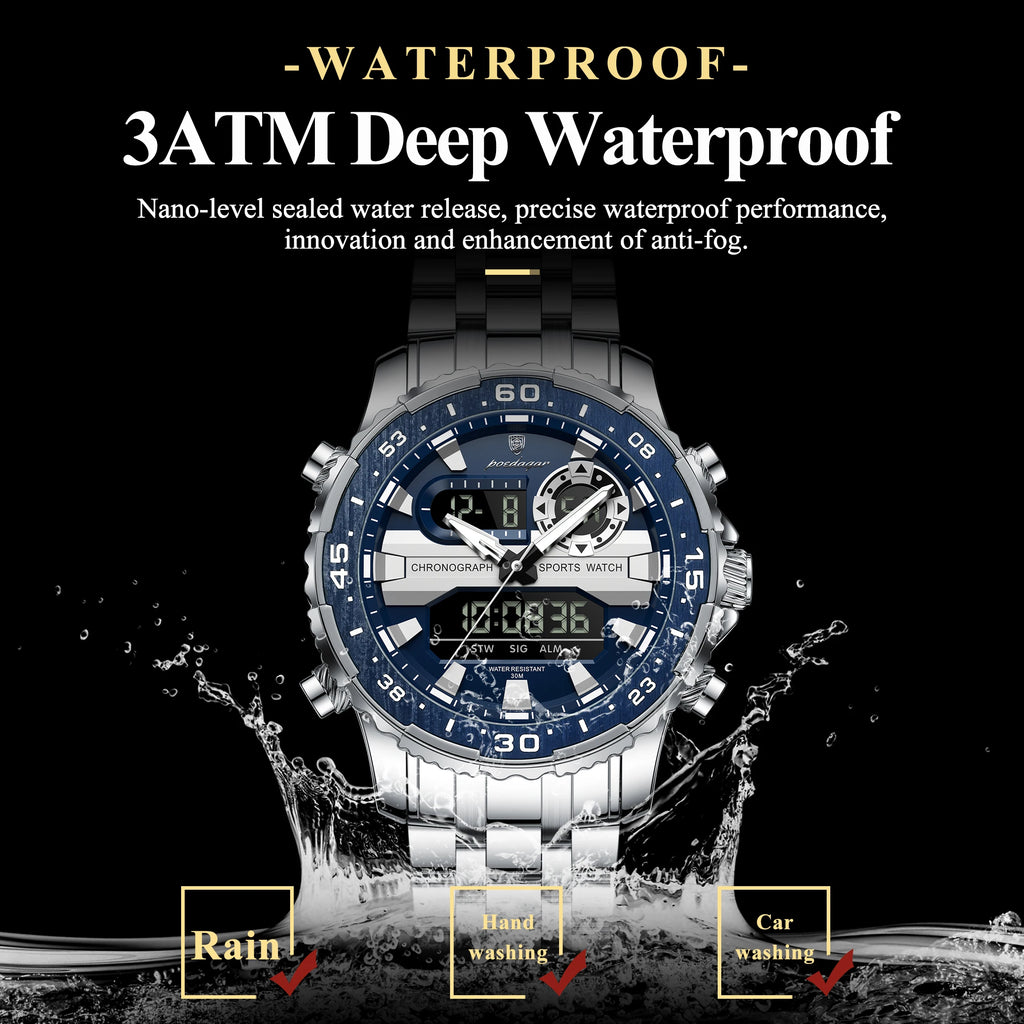 Reloj POEDAGAR E122 LED de Doble Hora