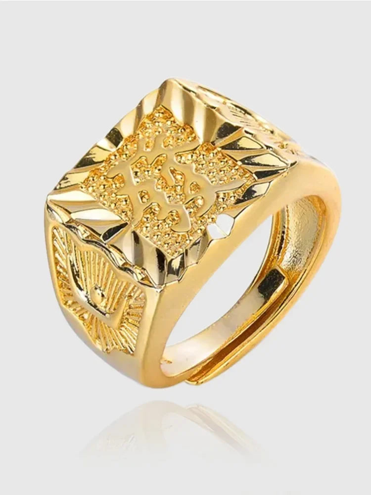 Anillo de Oro 18K Ajustable para Hombre