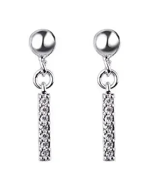 Aretes Colgantes de Plata 925 con Diseños de Estrella, Luna y Corazón