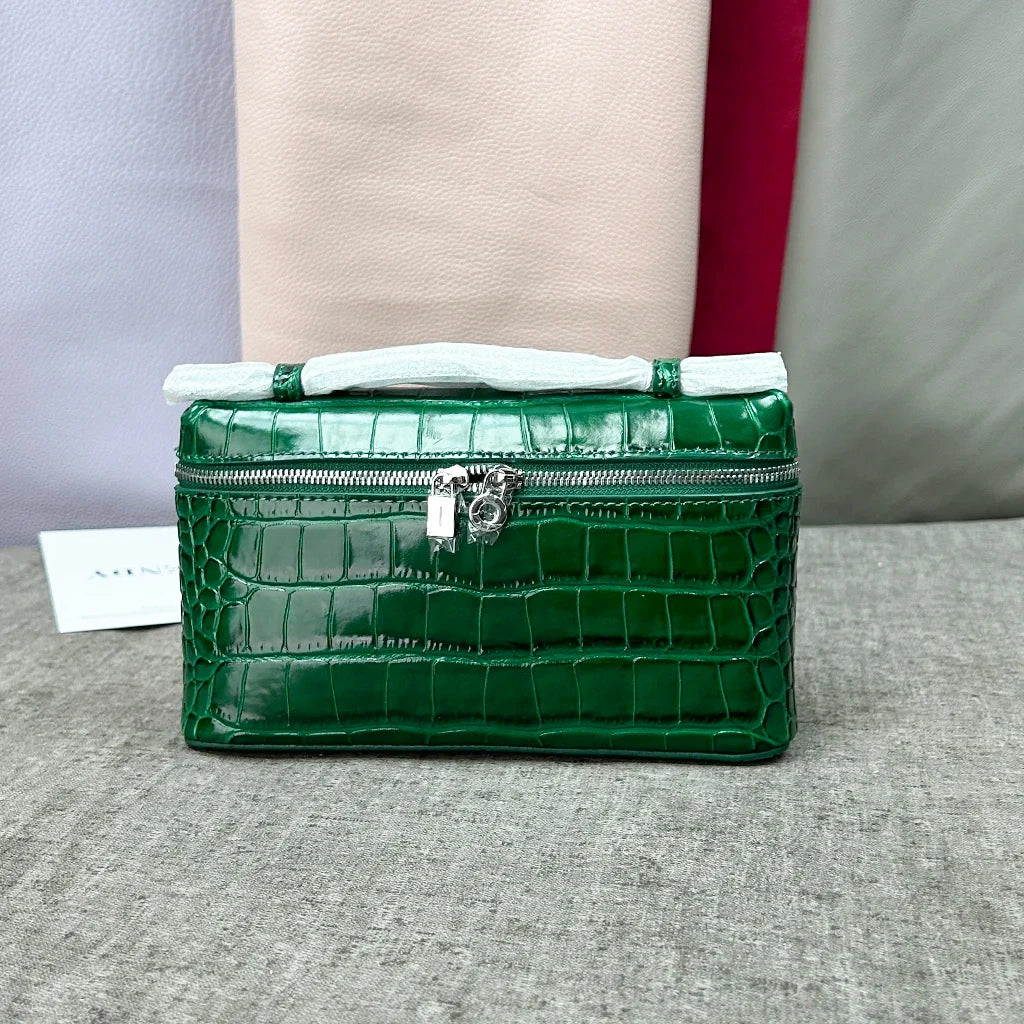 Bolso de Mano con Textura Cocodrilo