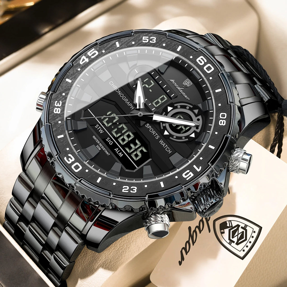 Reloj POEDAGAR E122 LED de Doble Hora
