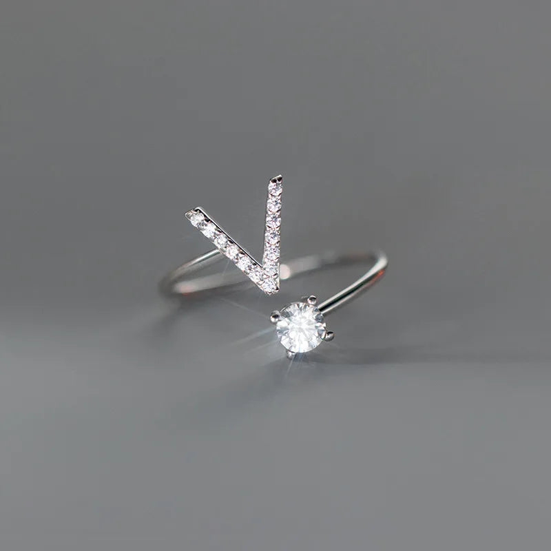 Anillo Ajustable con Inicial