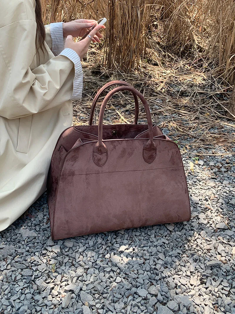 Bolsa de Gamuza Sintética para Mujer