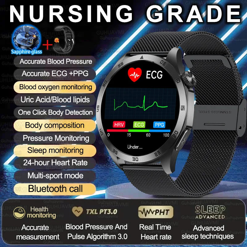 Reloj Inteligente ET485 AMOLED con ECG y Llamadas Bluetooth