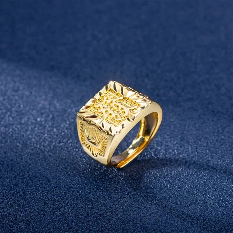 Anillo de Oro 18K Ajustable para Hombre