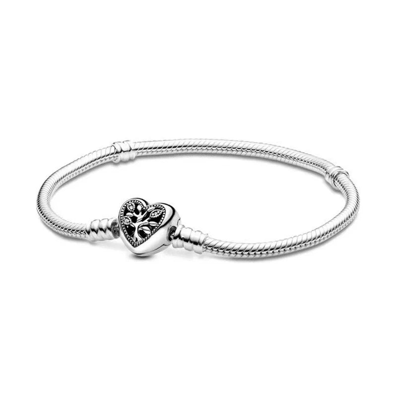 Pulsera de Dijes en Plata 925 con Zirconia