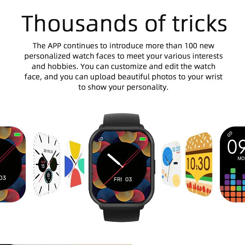 Reloj Inteligente Deportivo con 100+ Modos y Llamadas Bluetooth