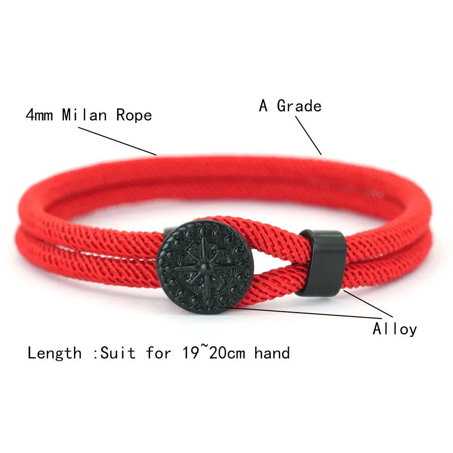 Pulsera Brújula Estilo Marino Hombre