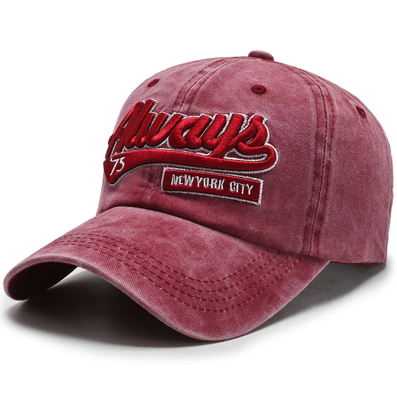 Gorra Retro Lavada con Bordado
