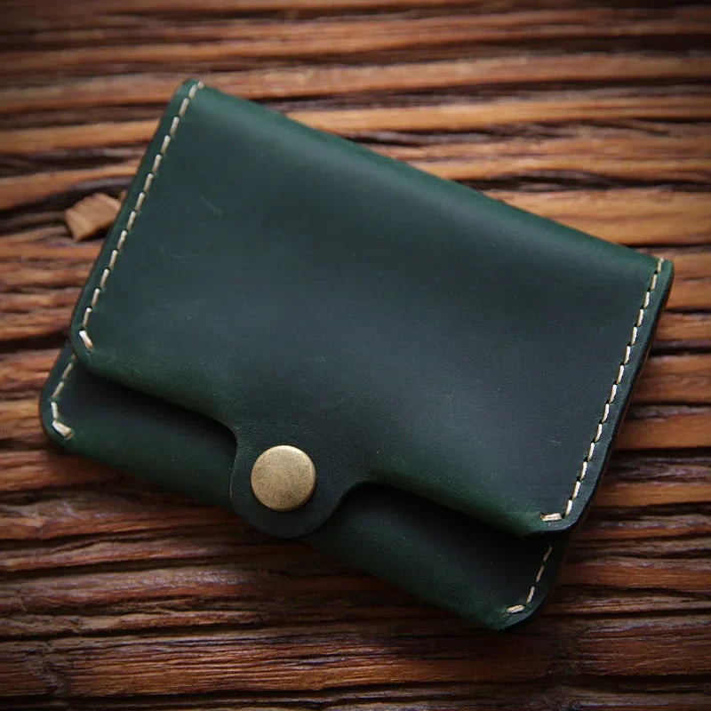 Cartera Minimalista de Cuero Crazy Horse para Hombre