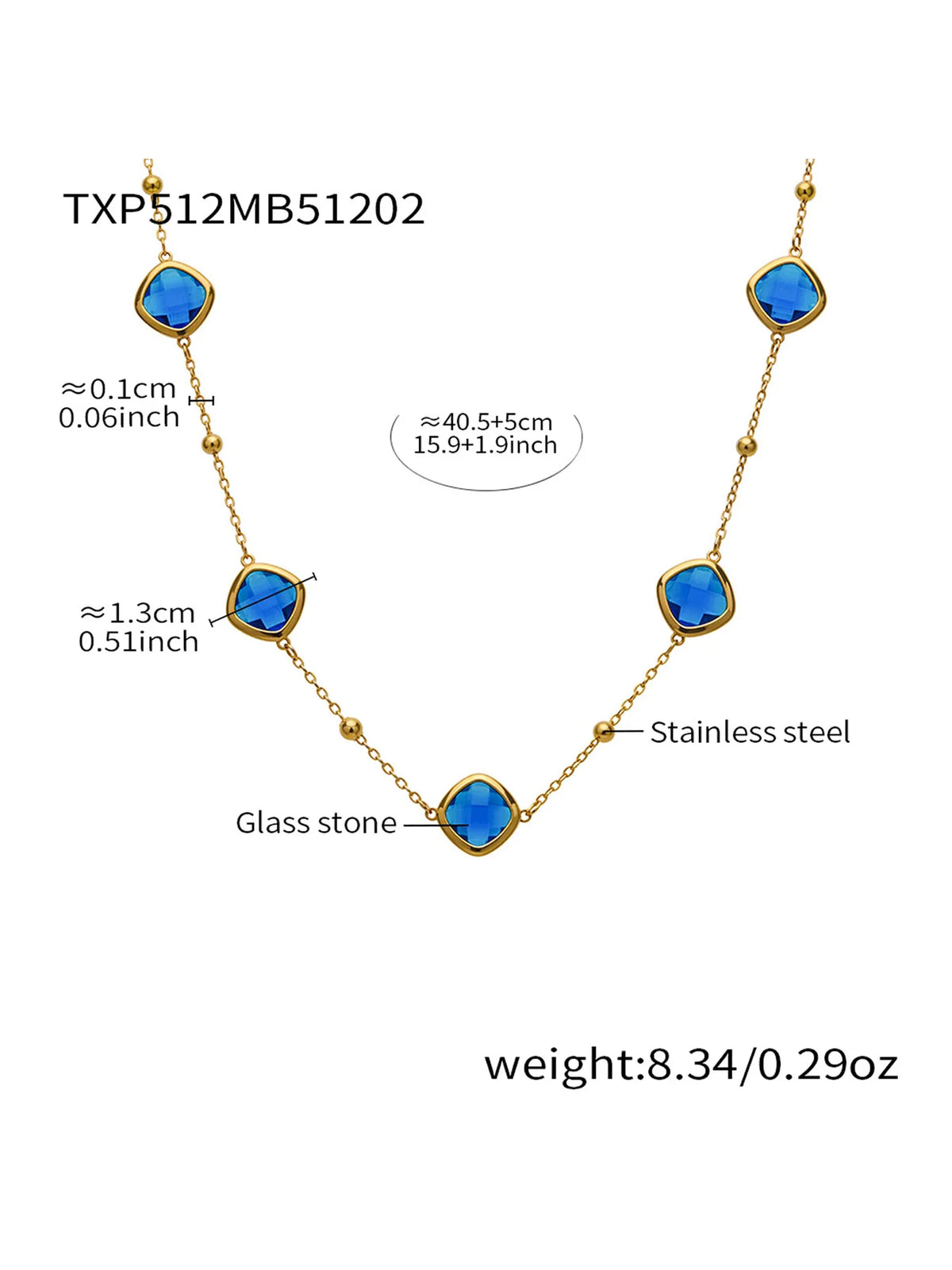 Conjunto de Joyería de Acero Inoxidable con Acabado Dorado