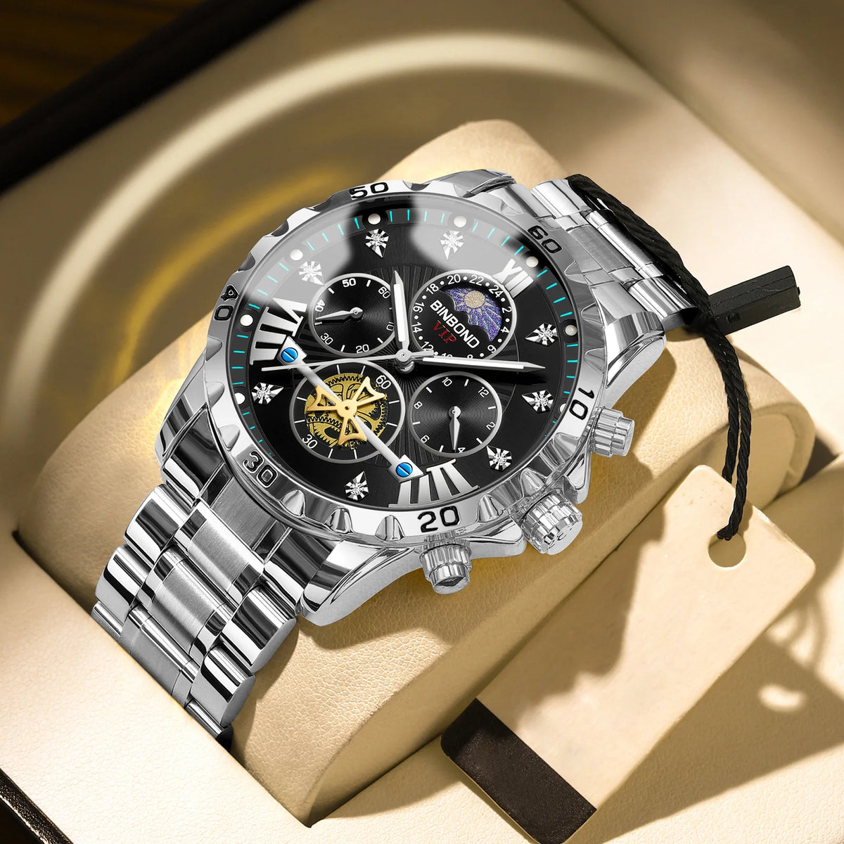 Reloj W177 de Acero Inoxidable para Hombre