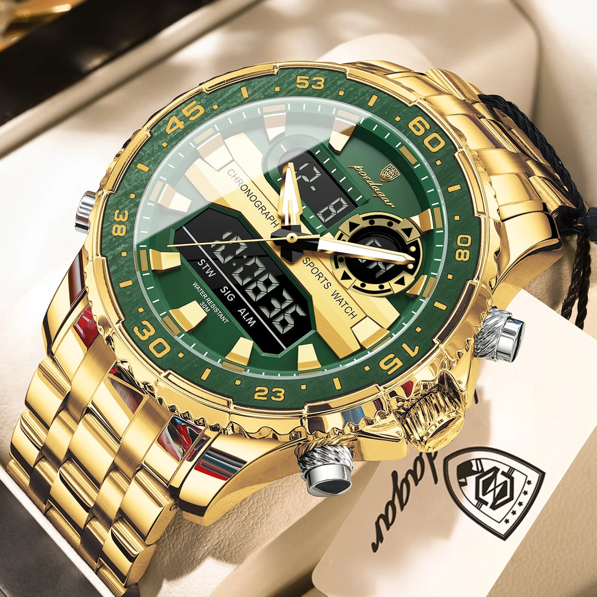 Reloj POEDAGAR E122 LED de Doble Hora