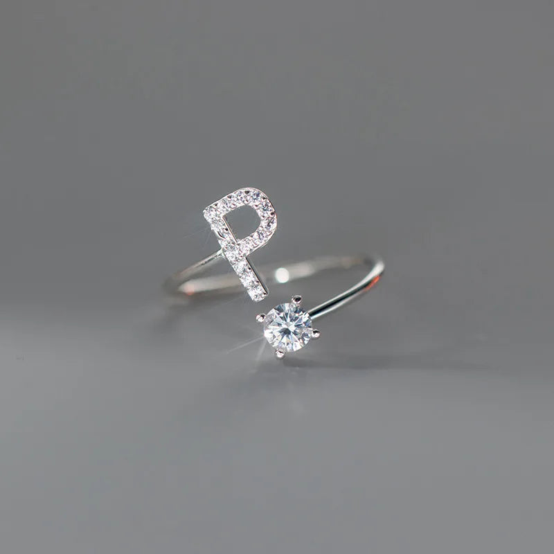 Anillo Ajustable con Inicial