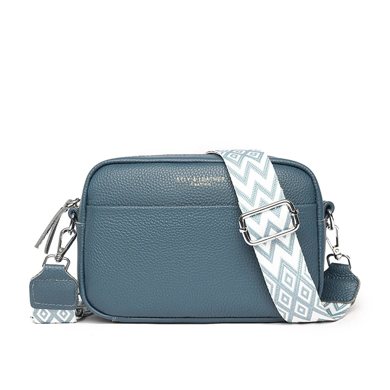 Bolsa de Hombro de Cuero Vacuno