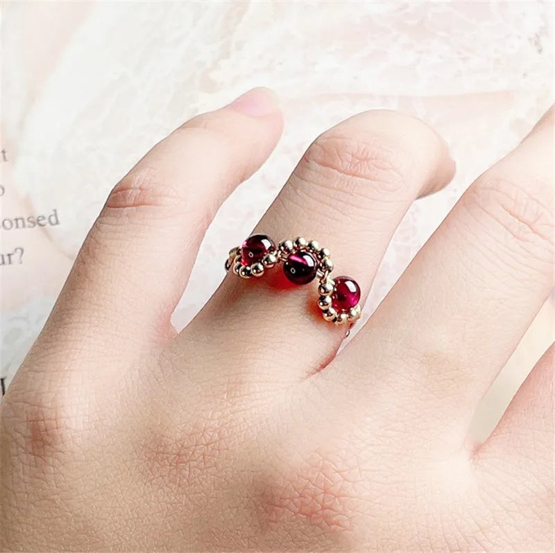 Anillo Bohemio con Oro Laminado 14K
