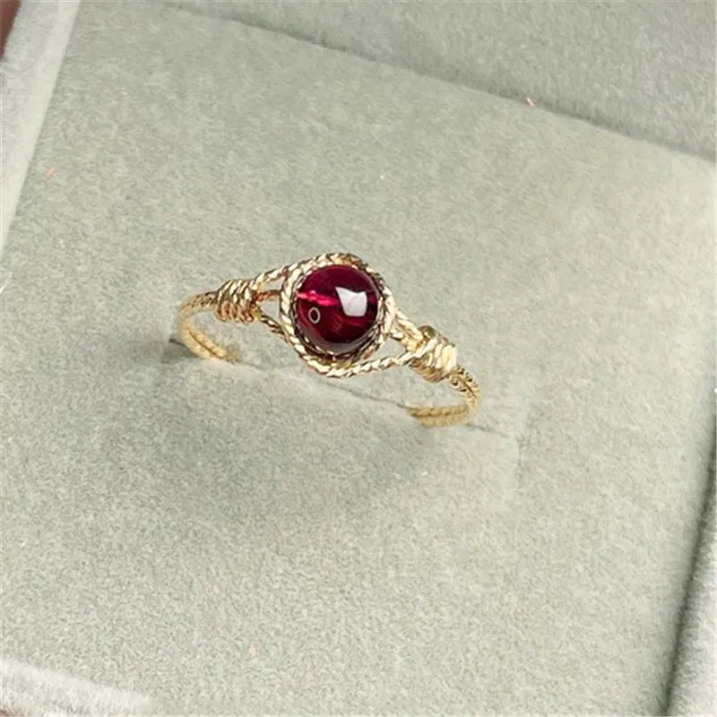 Anillo Minimalista con Oro Laminado 14K