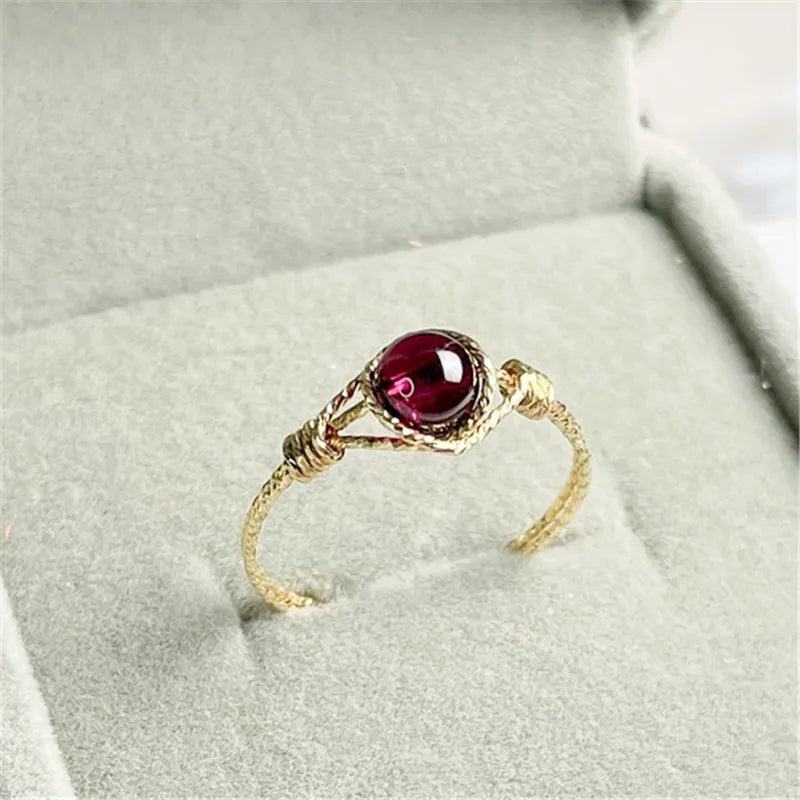 Anillo Minimalista con Oro Laminado 14K