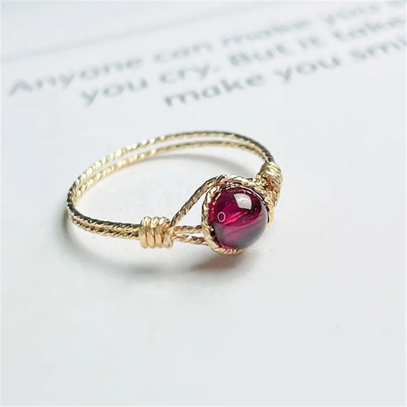 Anillo Minimalista con Oro Laminado 14K